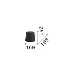 SET UP PARALUME CONO D16 NERO – 1-ID270036