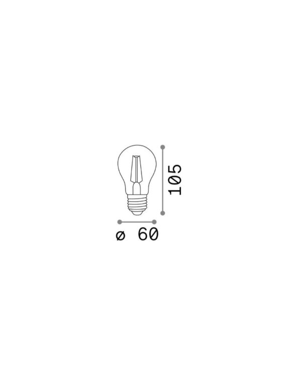 E27 GOCCIA 10W 4000K CRI80 TRASP – 1-ID270920