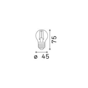 E27 SFERA 4W 2700K CRI80 TRASP – 1-ID271637