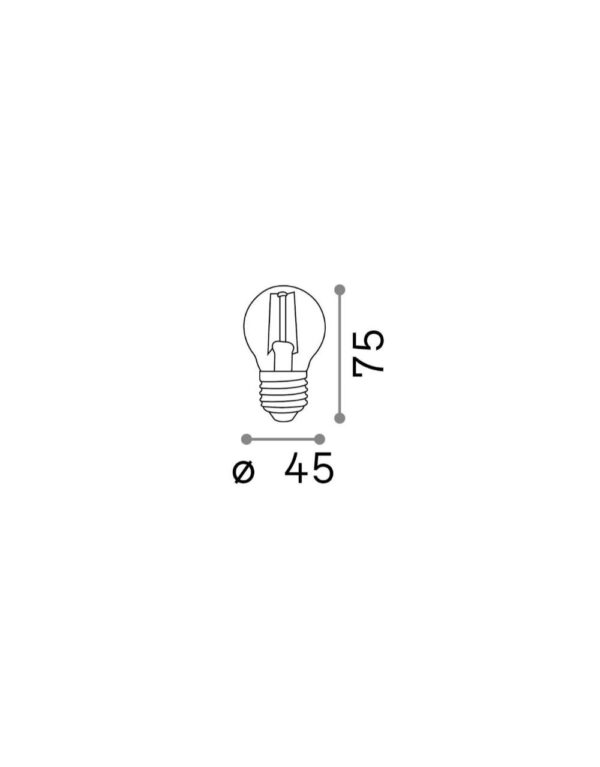 E27 SFERA 4W 2700K CRI80 TRASP – 1-ID271637