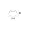 ROSONE MAGNETICO 8 LUCI RAME – 1-ID272443