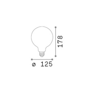 E27 GLOBO D125 08W 3000K CRI80 SATIN INTERA DIMM – 1-ID277813