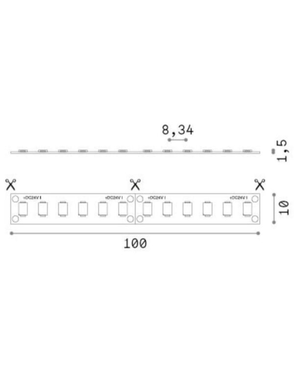 STRIP LED 120 SMD 15W/M 4000K CRI90 IP65 – 1-ID287959