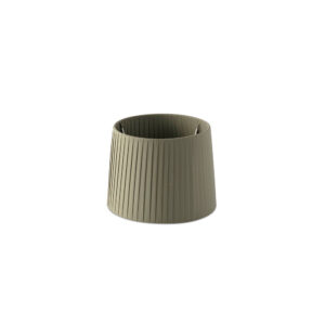 RIBBONED SHADE E27 o215*160*o190 GREEN – 1-FR2P0617