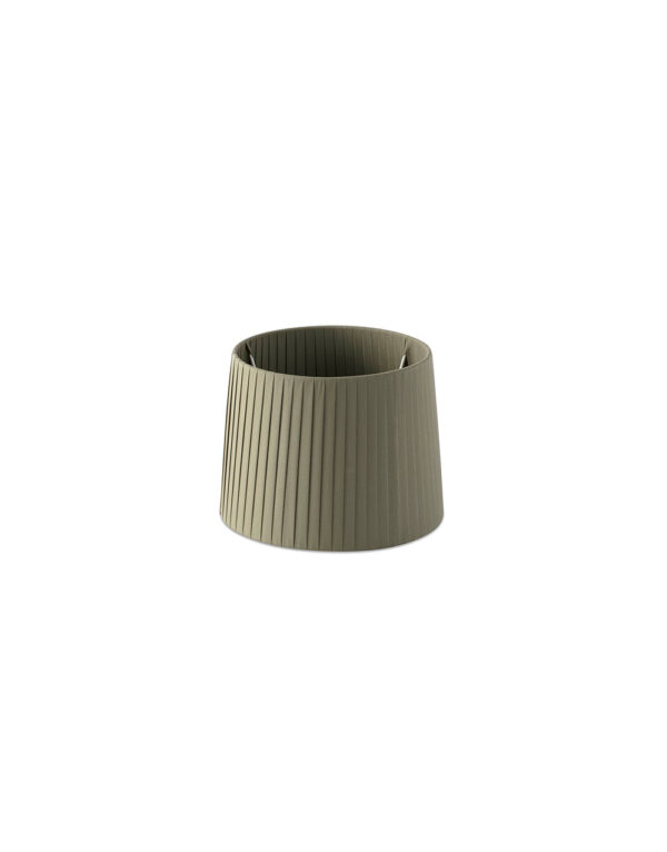 RIBBONED SHADE E27 o215*160*o190 GREEN – 1-FR2P0617