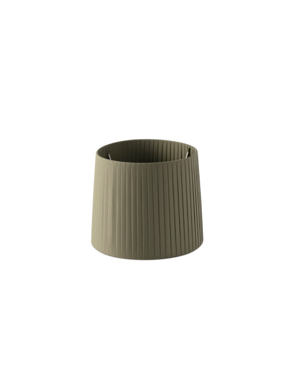 RIBBONED SHADE E27 o250*200*o200 GREEN – 1-FR2P0627