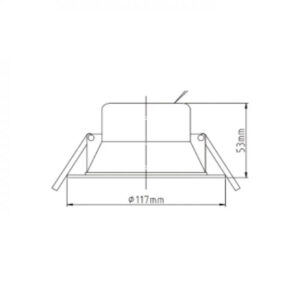 ΣΠΟΤ LED  ΧΩΝΕΥΤΟ Φ117 Η53mm 12W CCT TUNABLE 3000/4000/6000K 1030lm 38° 220-240V ΠΛΑΣΤΙΚΟ ΛΕΥΚΟ UNIVERSE – 2-U011945