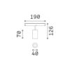 EGO TRACK SINGLE 08W 3000K 1-10V WH – 1-ID303697