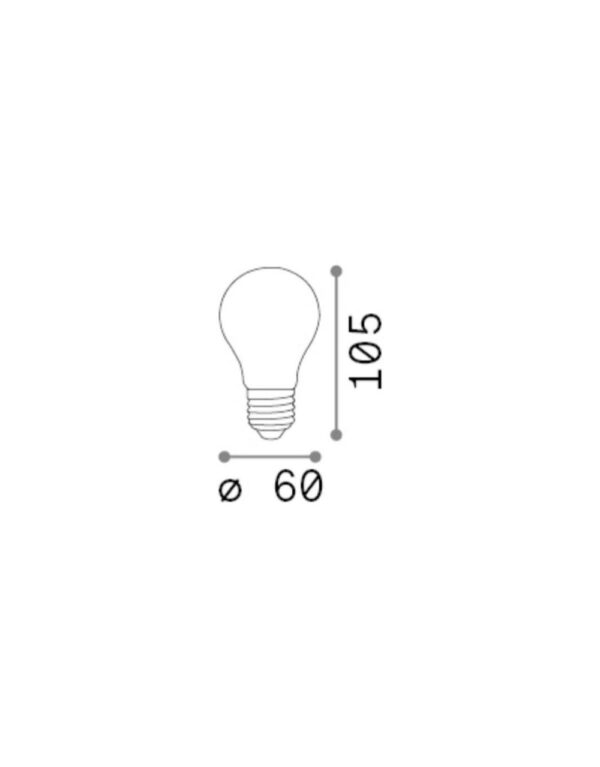 E27 GOCCIA 10W 3000K CRI80 SATINATA – 1-ID305639