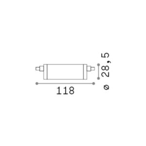 R7s SMD 14W 1600Lm 3000K CRI80 DIMM – 1-ID307855