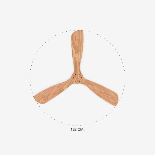 LANTAU O 1320 MATT BLACK 3 BLADES – 1-FR33516DC