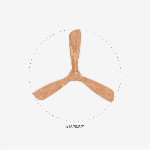 LANTAU O 1320 MATT WHITE 3 BLADES – 1-FR33561DC