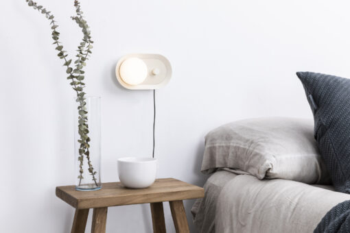 MAYA WALL LAMP WHITE/SAND GREY  LED 12W 2700K – 1-FR40103
