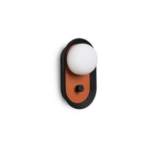 MAYA WALL LAMP BLACK/ TERRACOTTA  LED 12W 2700K – 1-FR40104