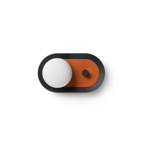 MAYA WALL LAMP BLACK/ TERRACOTTA  LED 12W 2700K – 1-FR40104
