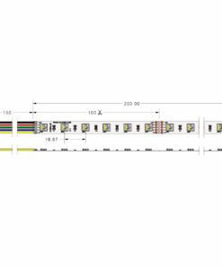 ΤΑΙΝΙΑ 19,2W 24V IP20 RGBW TΩRA 5m – 2-CL500117