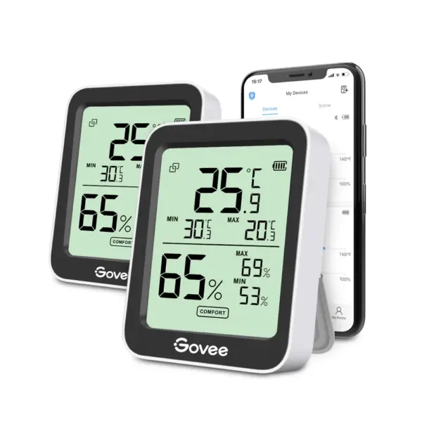 Smart Bluetooth Ψηφιακό Θερμόμετρο Υγρόμετρο H5075 Govee 1.SH.01.G034