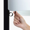 STAND UP BLACK FLOOR LAMP GREY SHADE E27 20W – 1-FR57211-03