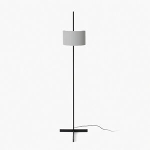 STAND UP BLACK FLOOR LAMP GREY SHADE E27 20W – 1-FR57211-03