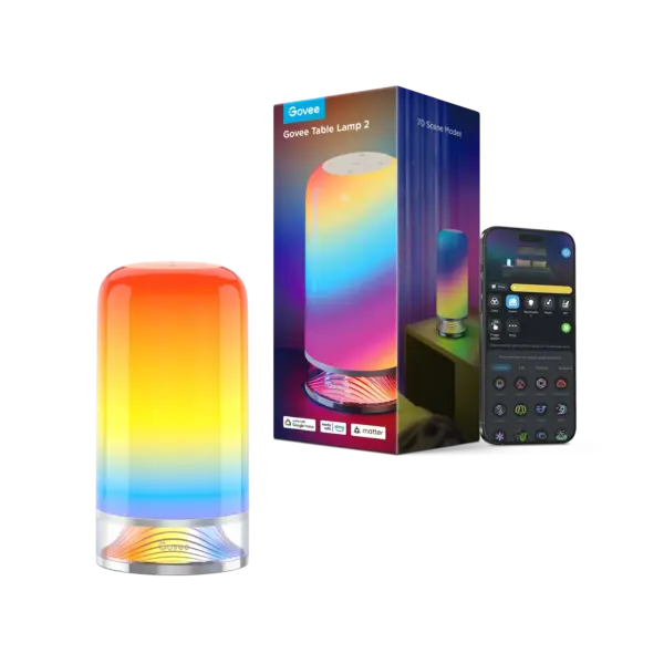 Επιτραπέζιο Φωτιστικό 2 Smart Wi-Fi RGBICWW H6022 Govee 1.SH.01.G050