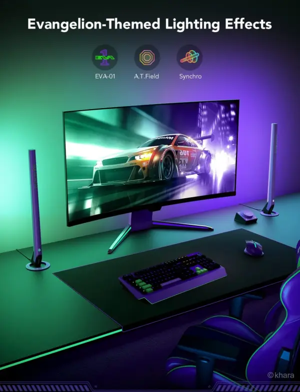 RGBIC Wi-Fi Gaming Light Bars H6047 Govee 1.SH.01.G026