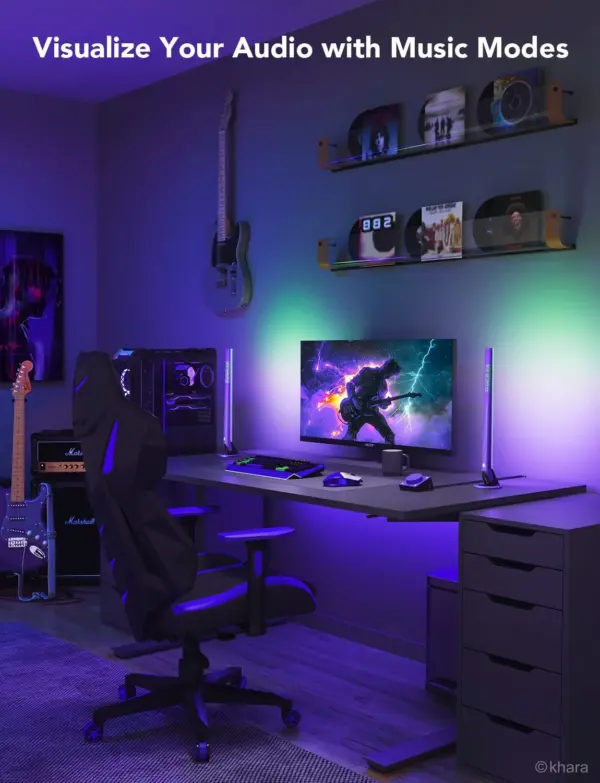 RGBIC Wi-Fi Gaming Light Bars H6047 Govee 1.SH.01.G026