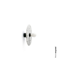 CONFETTI BLACK MARBLE WALL LAMP/CEILING L. E27 – 1-FR62173-50