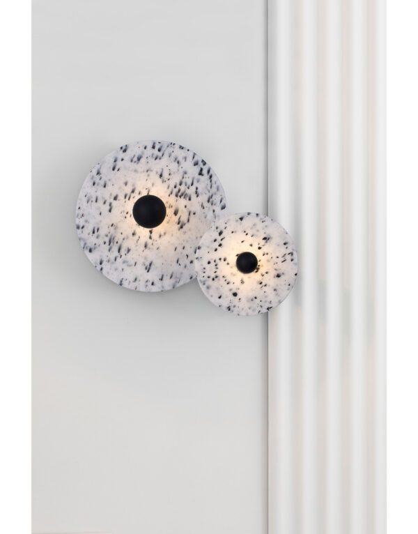 CONFETTI BLACK MARBLE WALL LAMP/CEILING L. E27 – 1-FR62173-50