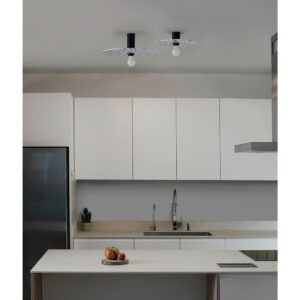 CONFETTI BLACK MARBLE WALL LAMP/CEILING L. E27 – 1-FR62173-51