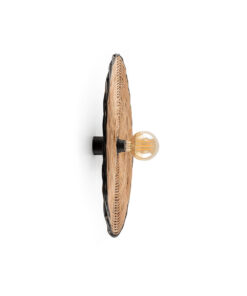 COSTAS BLACK W/L CEILING RATTAN SH. E27 o600*70mm – 1-FR62173-69