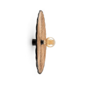 COSTAS BLACK W/L CEILING RATTAN SH. E27 o600*70mm – 1-FR62173-69