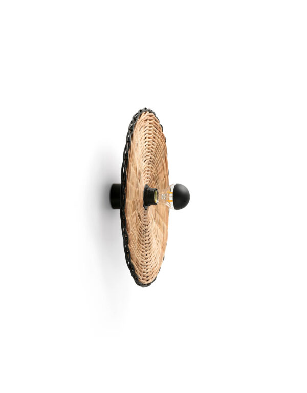 COSTAS W/L CEILING BLACK P. RATAN E27 o400*70mm – 1-FR62173-78