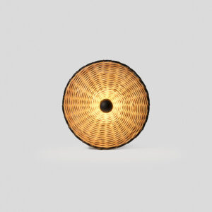 COSTAS W/L CEILING BLACK P. RATAN E27 o400*70mm – 1-FR62173-78