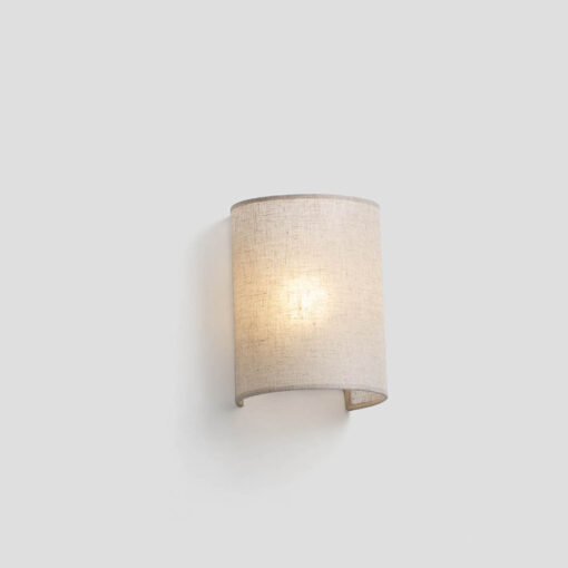 OTTON LINEN WALL LAMP 1xE27 VER. ROUND 200x150x120 – 1-FR66400-101