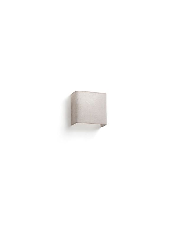 OTTON LINEN WALL LAMP 1xE27 HOR. SQ. 200x205x108 – 1-FR66400-105