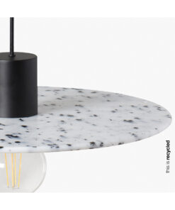 CONFETTI BLACK MARBLE SUSPENDED o30CM 1xE27 – 1-FR68600-50