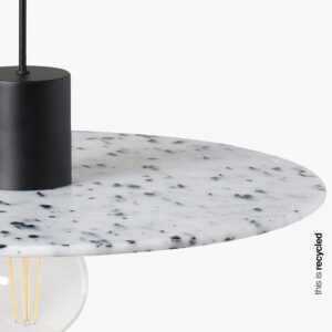CONFETTI BLACK MARBLE SUSPENDED o30CM 1xE27 – 1-FR68600-50