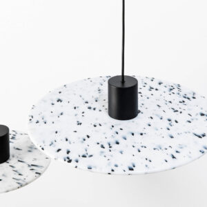 CONFETTI BLACK MARBLE SUSPENDED o30CM 1xE27 – 1-FR68600-50
