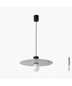 CONFETTI BLACK MARBLE SUSPENDED o45CM 1xE27 – 1-FR68600-51
