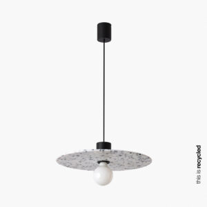 CONFETTI BLACK MARBLE SUSPENDED o45CM 1xE27 – 1-FR68600-51
