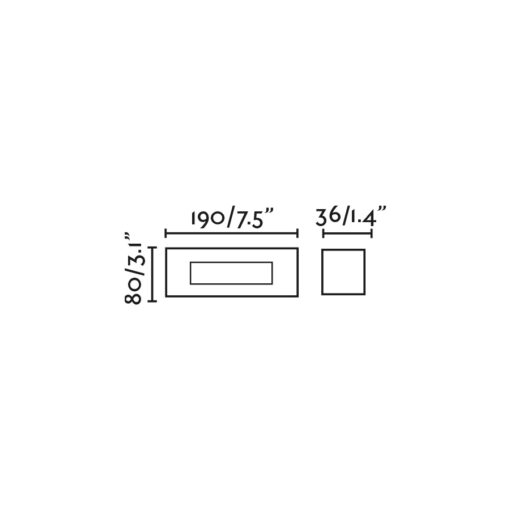 DART-2 WHITE RECESSED LED 5W 3000K – 1-FR70277N