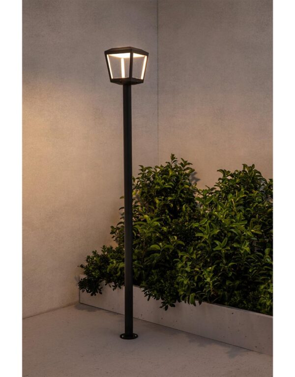 PLAZA POLE LAMP DARK GREY LED 18W 3000K – 1-FR75607