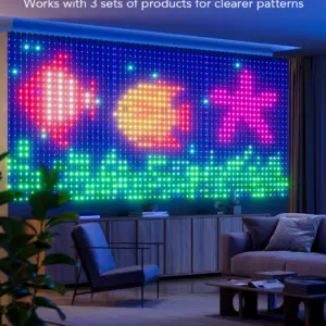 Wi-Fi Smart Λαμπάκια LED Κουρτίνα RGBIC 1.5x2m IP65 H70B1 Govee 1.SH.01.G027