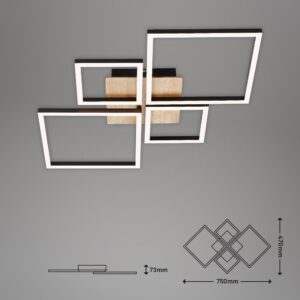 Φωτιστικό Led “Frame” 44w 4000lm 3000k Black – 3128-014