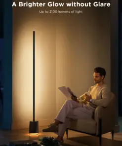 Smart Wi-Fi LED RGBICWW Φωτιστικό Δαπέδου Μαύρο με Ηχέιο H6079 Govee 1.SH.01.G066