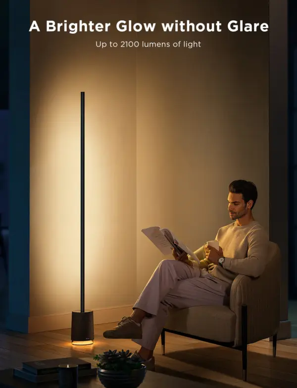 Smart Wi-Fi LED RGBICWW Φωτιστικό Δαπέδου Μαύρο με Ηχέιο H6079 Govee 1.SH.01.G066