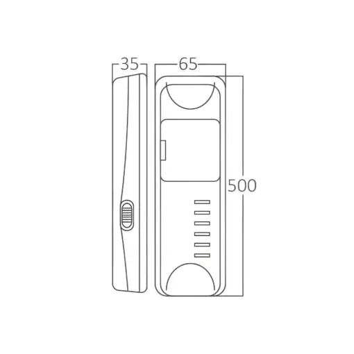 BRY-BM60-60LED-6500K-WHT-RECHARGEABLE LIGHT – BC01-00330