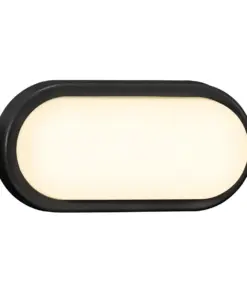 CUBA BRIGHT oval LED Wall Wall Black Plastic, Aluminium Nordlux – 1-NR2019191003