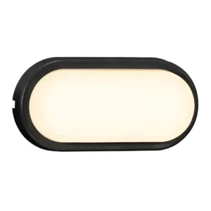 CUBA BRIGHT oval LED Wall Wall Black Plastic, Aluminium Nordlux – 1-NR2019191003