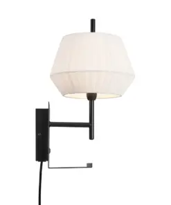 DICTE Wall E14 Wall White Textile, Metal Nordlux – 1-NR2112391001